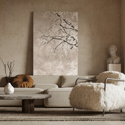 Elegant Chinese-style printed oil paintings, suitable for hotel wall decoration