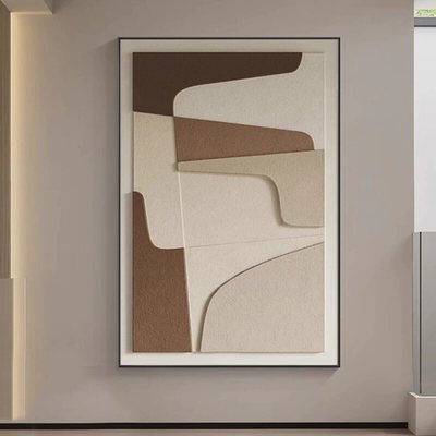 The visuals are rich and the touch is textured. Handmade Mixed Media Painting for Office Decor