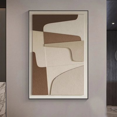 The visuals are rich and the touch is textured. Handmade Mixed Media Painting for Office Decor