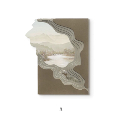 Rich in detail Modern Mixed Media Painting on Canvas Wall Art