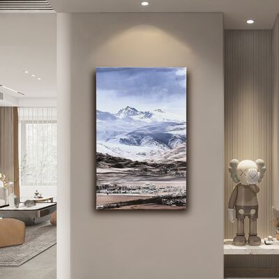 Mountain landscape art Printed Oil Painting Colorful Mountain Abstract Art