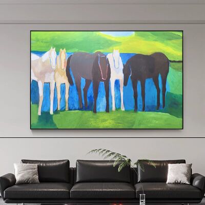 Rich and vibrant colors Printed Oil Painting Animal Art for Home Wall Decor