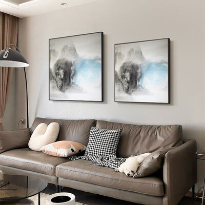 Customized Size 100% Hand Painted Modern Abstract Landscape Oil Painting Canvas Wall Art