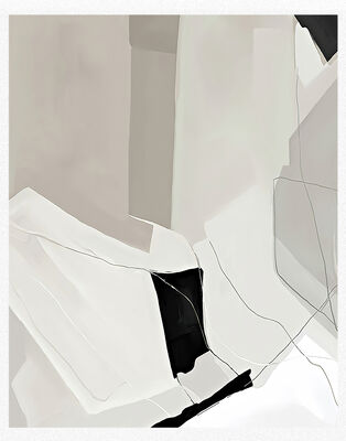 Modern Abstract Style Hand Painted Oil Painting on Canvas with Hand Applied Gold Leaf - Customized Size Wall Hanging Decoration