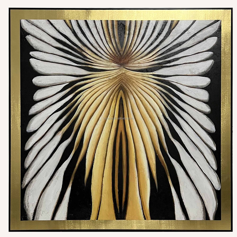 Framed Hand Painted Modern Abstract Canvas Art Oil Painting Living Room Decor