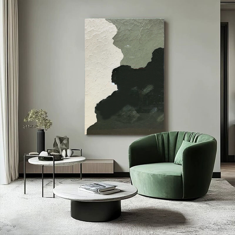 Artist's Creation Abstract Texture Hand Painted Oil Painting for Office