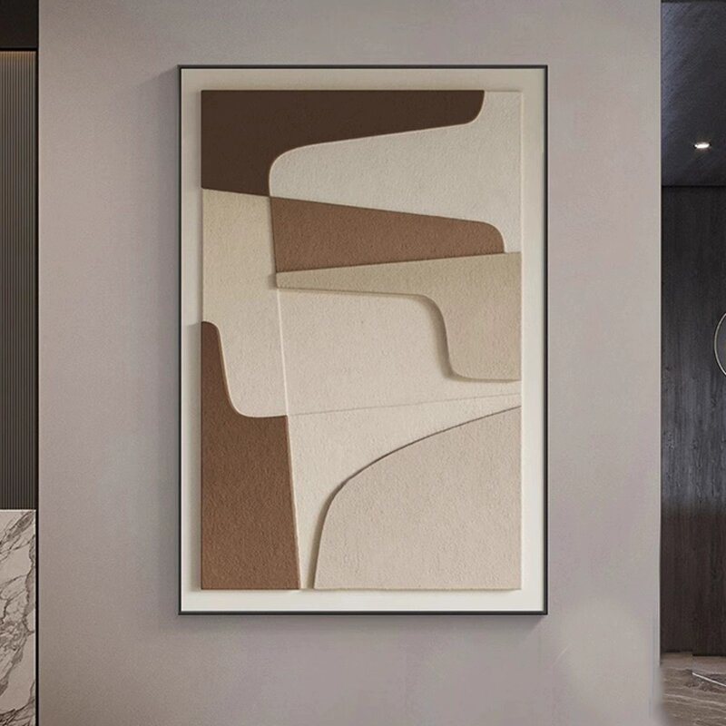 The visuals are rich and the touch is textured. Handmade Mixed Media Painting for Office Decor